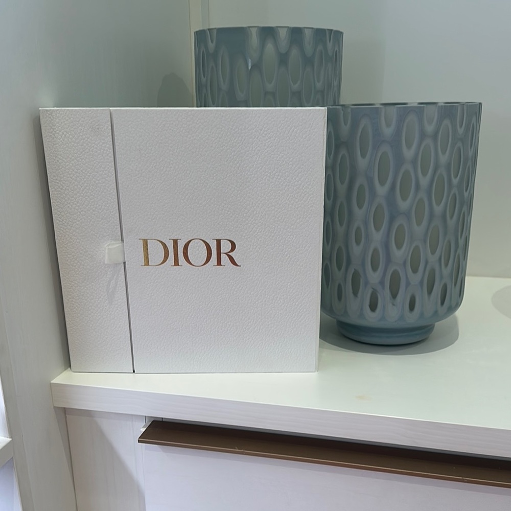 Dior White Box with Gold Logo